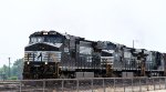 NS 9000 leads train P30 into the yard